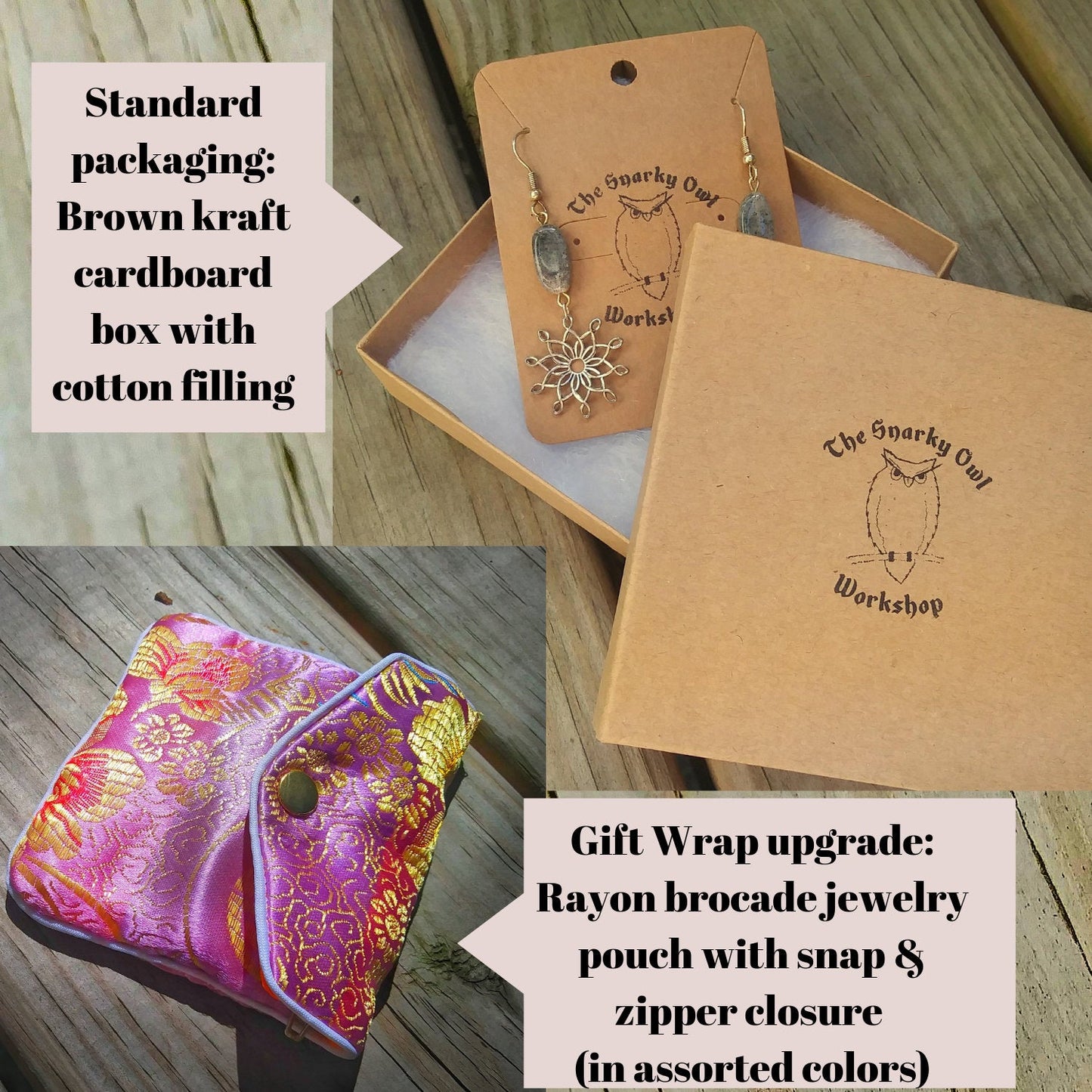 Upcycled Brown Agate Pendant w Copper Spiral Wire Wrap