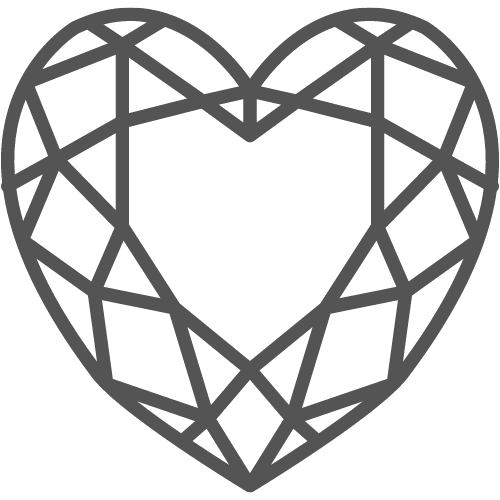 gemstone heart icon