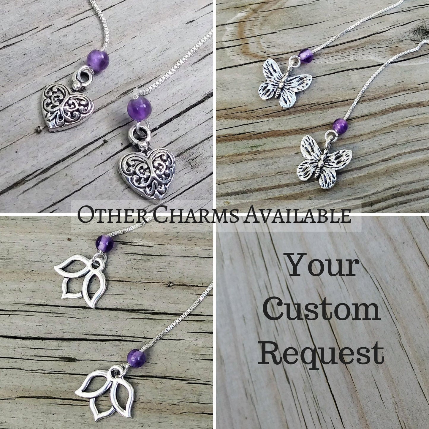 Heart Charm Threader Earrings with Chakra Gemstone Set - 4 inch 0.925 Sterling Silver Threads