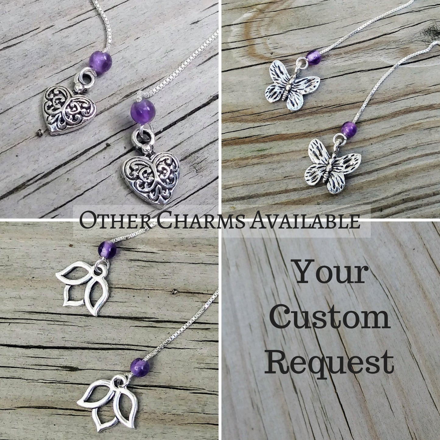 Butterfly Charm Threader Earrings with Chakra Gemstone Set - 4 inch 0.925 Sterling Silver Threads