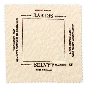 Selvyt® Polishing Cloth for jewelry: small 5 inch square, lint free, beige SR version